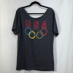 🦭 Altru Gray USA Olympic Rings Tee